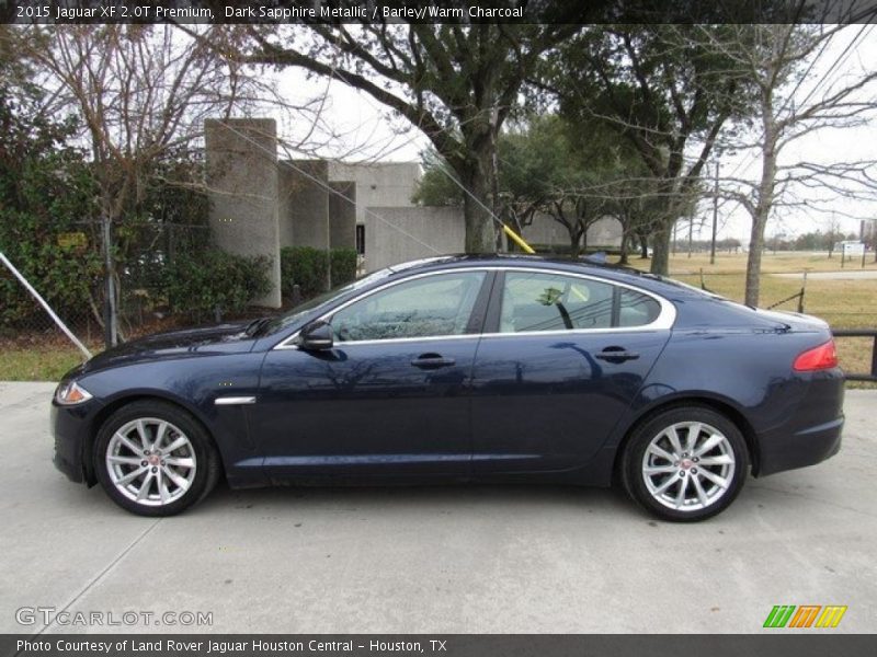 Dark Sapphire Metallic / Barley/Warm Charcoal 2015 Jaguar XF 2.0T Premium