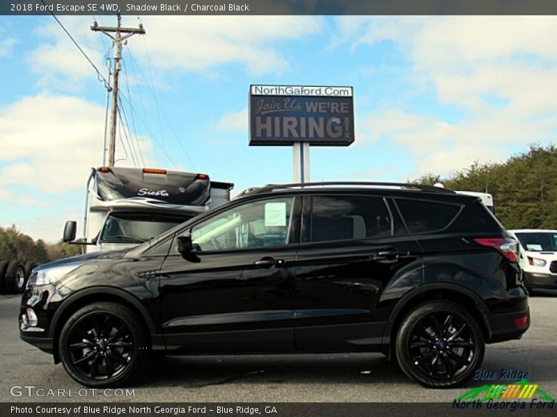 Shadow Black / Charcoal Black 2018 Ford Escape SE 4WD