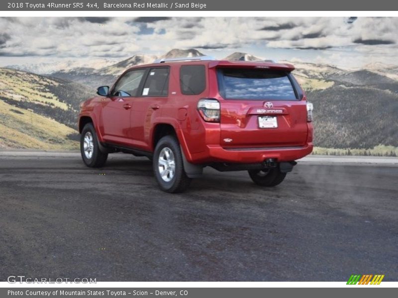 Barcelona Red Metallic / Sand Beige 2018 Toyota 4Runner SR5 4x4