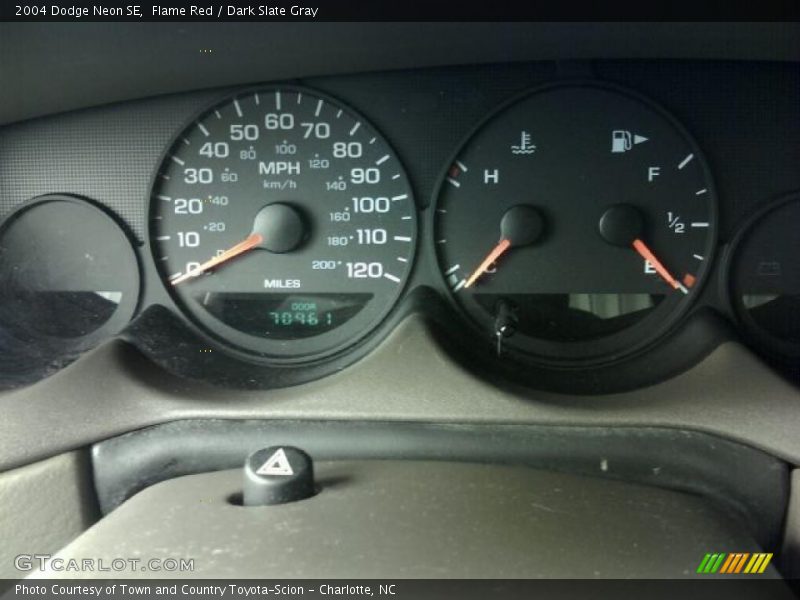 Flame Red / Dark Slate Gray 2004 Dodge Neon SE