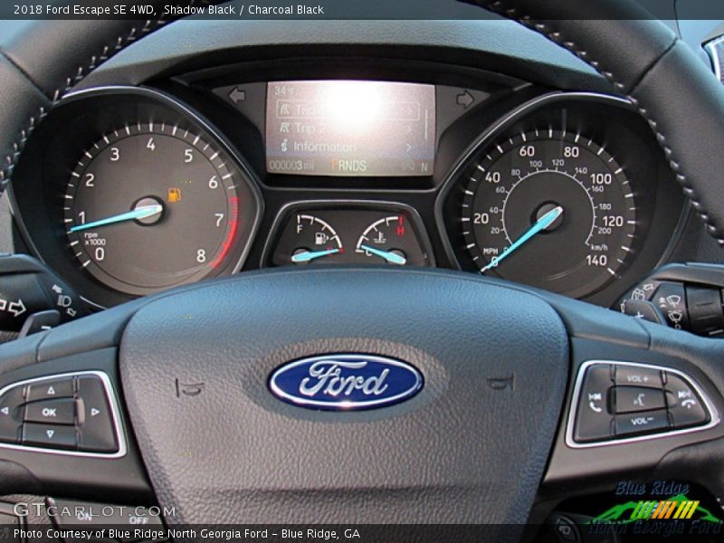 Shadow Black / Charcoal Black 2018 Ford Escape SE 4WD