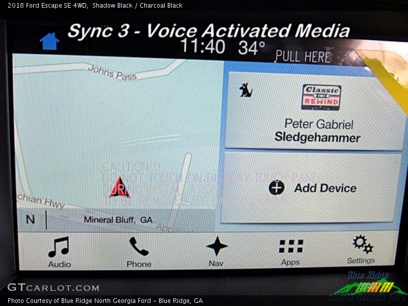 Shadow Black / Charcoal Black 2018 Ford Escape SE 4WD