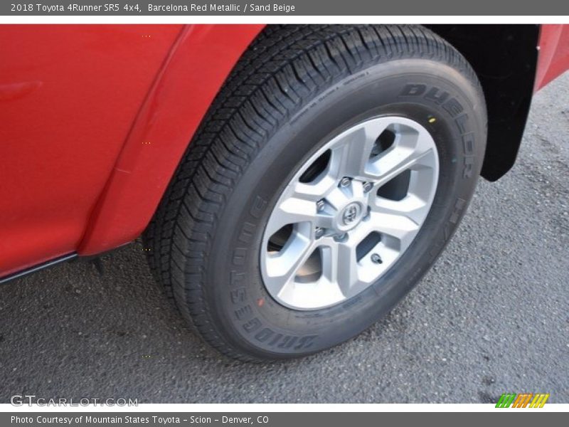 Barcelona Red Metallic / Sand Beige 2018 Toyota 4Runner SR5 4x4
