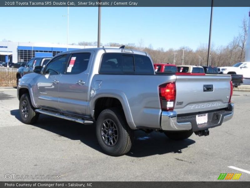 Silver Sky Metallic / Cement Gray 2018 Toyota Tacoma SR5 Double Cab