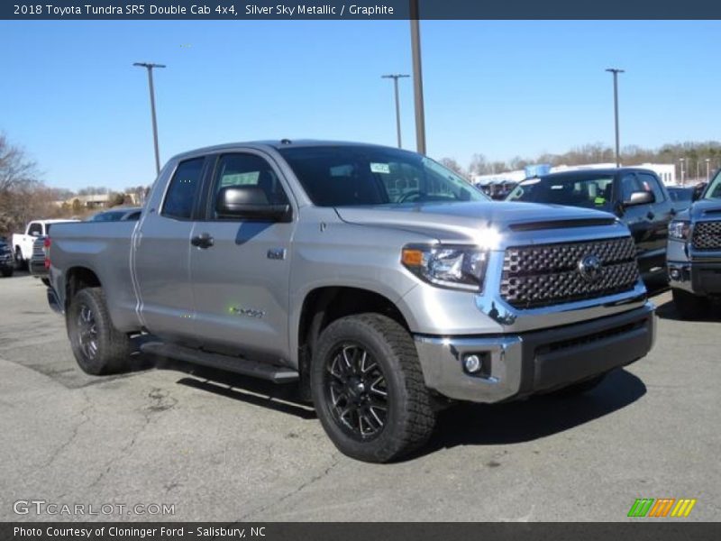 Silver Sky Metallic / Graphite 2018 Toyota Tundra SR5 Double Cab 4x4