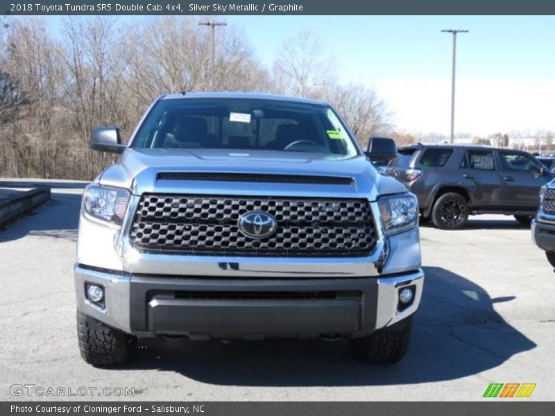 Silver Sky Metallic / Graphite 2018 Toyota Tundra SR5 Double Cab 4x4
