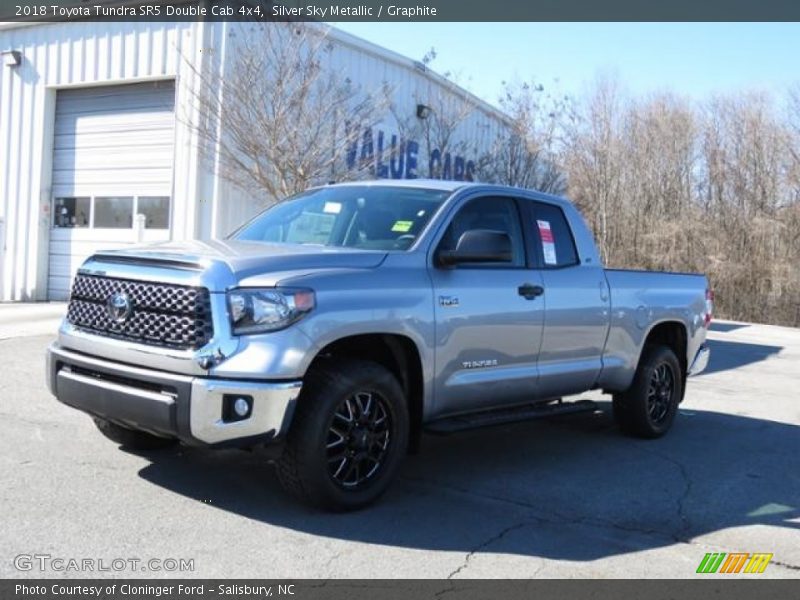 Silver Sky Metallic / Graphite 2018 Toyota Tundra SR5 Double Cab 4x4