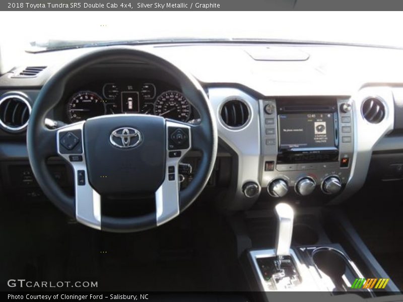 Silver Sky Metallic / Graphite 2018 Toyota Tundra SR5 Double Cab 4x4