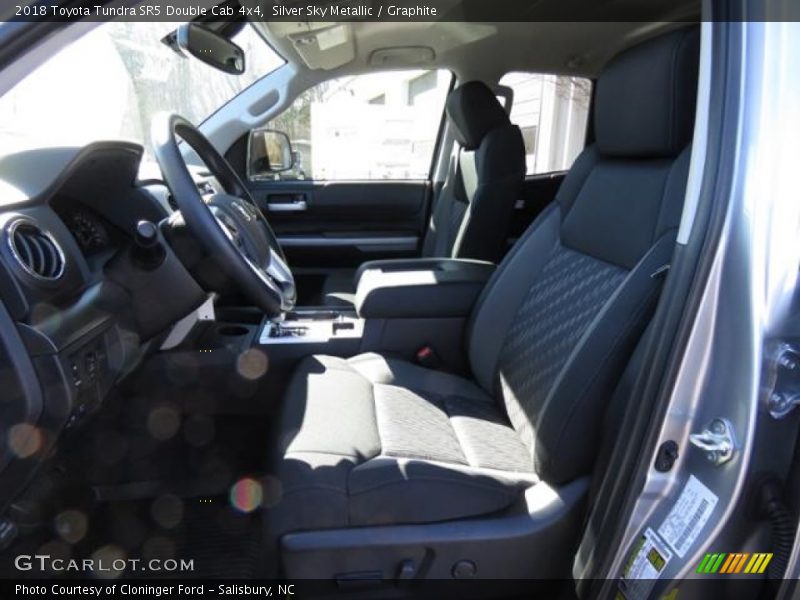 Silver Sky Metallic / Graphite 2018 Toyota Tundra SR5 Double Cab 4x4
