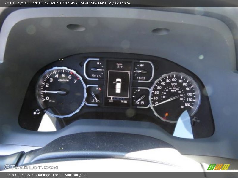 Silver Sky Metallic / Graphite 2018 Toyota Tundra SR5 Double Cab 4x4