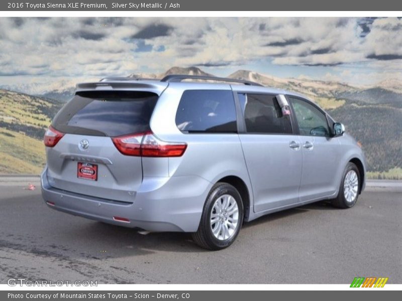 Silver Sky Metallic / Ash 2016 Toyota Sienna XLE Premium