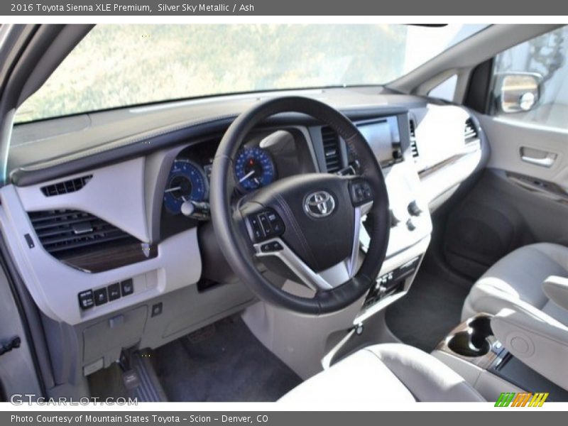 Silver Sky Metallic / Ash 2016 Toyota Sienna XLE Premium