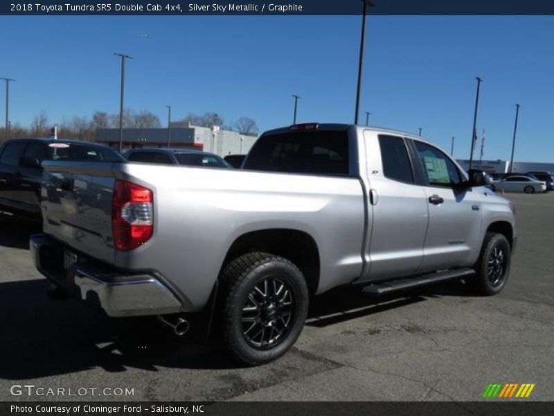 Silver Sky Metallic / Graphite 2018 Toyota Tundra SR5 Double Cab 4x4