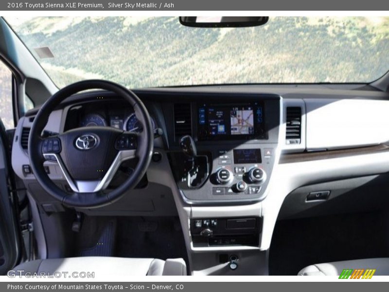 Silver Sky Metallic / Ash 2016 Toyota Sienna XLE Premium