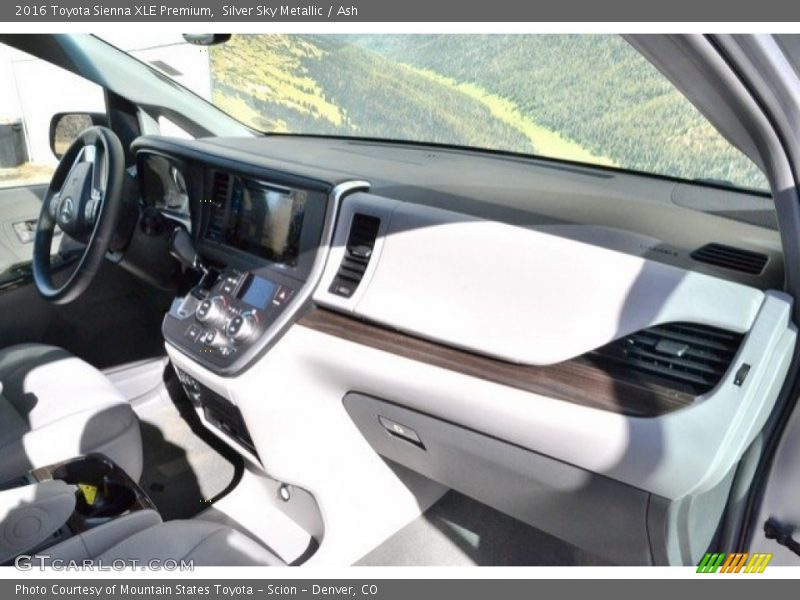 Silver Sky Metallic / Ash 2016 Toyota Sienna XLE Premium