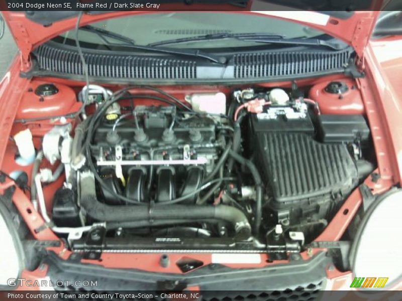 Flame Red / Dark Slate Gray 2004 Dodge Neon SE