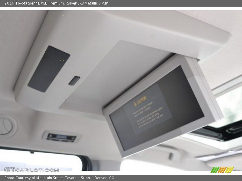 Silver Sky Metallic / Ash 2016 Toyota Sienna XLE Premium