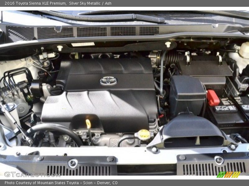 Silver Sky Metallic / Ash 2016 Toyota Sienna XLE Premium
