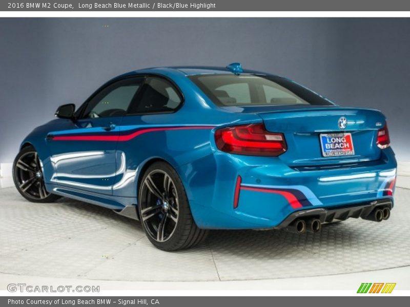 Long Beach Blue Metallic / Black/Blue Highlight 2016 BMW M2 Coupe