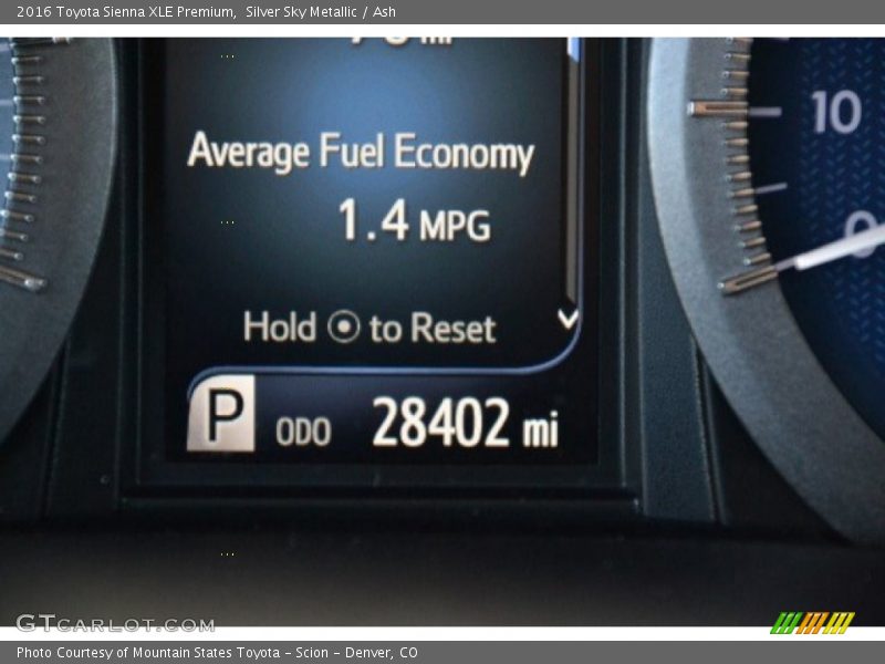 Silver Sky Metallic / Ash 2016 Toyota Sienna XLE Premium