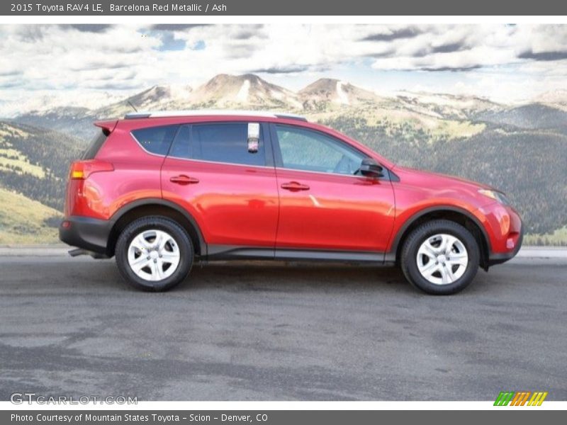 Barcelona Red Metallic / Ash 2015 Toyota RAV4 LE