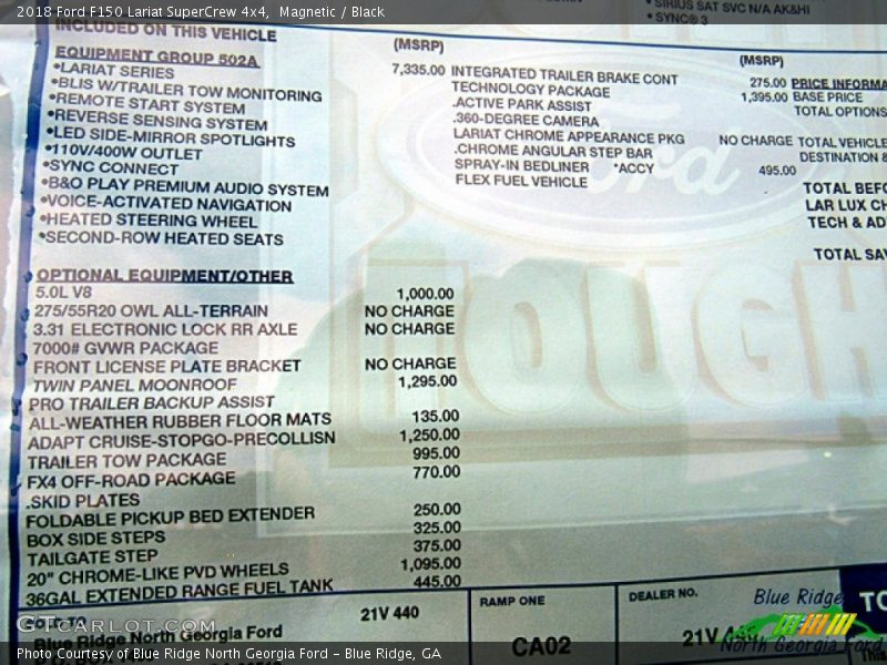 Magnetic / Black 2018 Ford F150 Lariat SuperCrew 4x4
