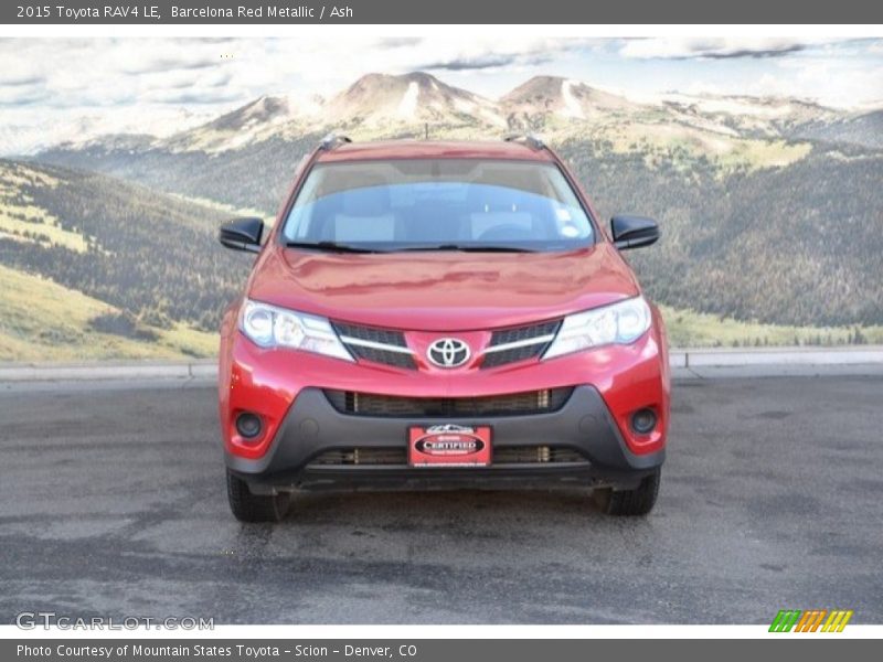 Barcelona Red Metallic / Ash 2015 Toyota RAV4 LE