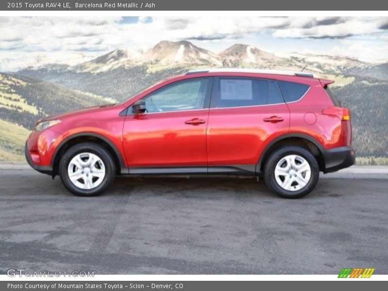 Barcelona Red Metallic / Ash 2015 Toyota RAV4 LE