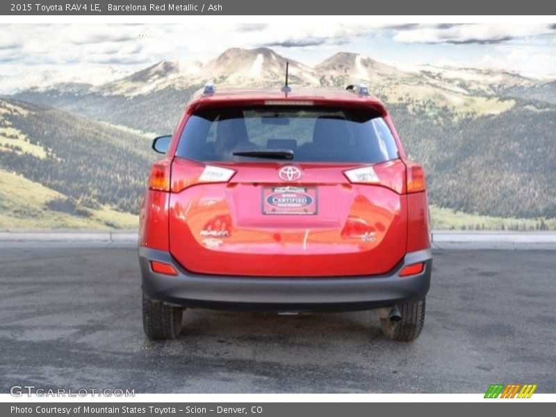 Barcelona Red Metallic / Ash 2015 Toyota RAV4 LE