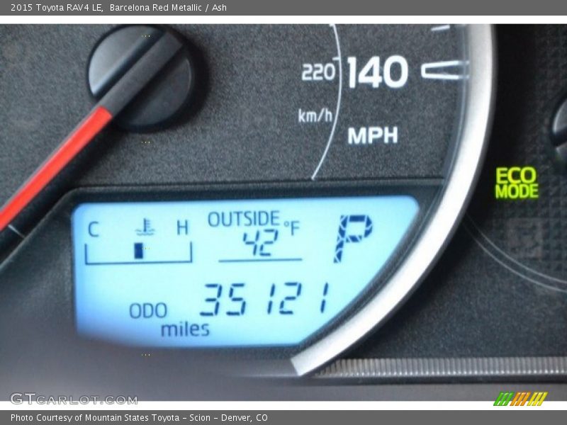 Barcelona Red Metallic / Ash 2015 Toyota RAV4 LE
