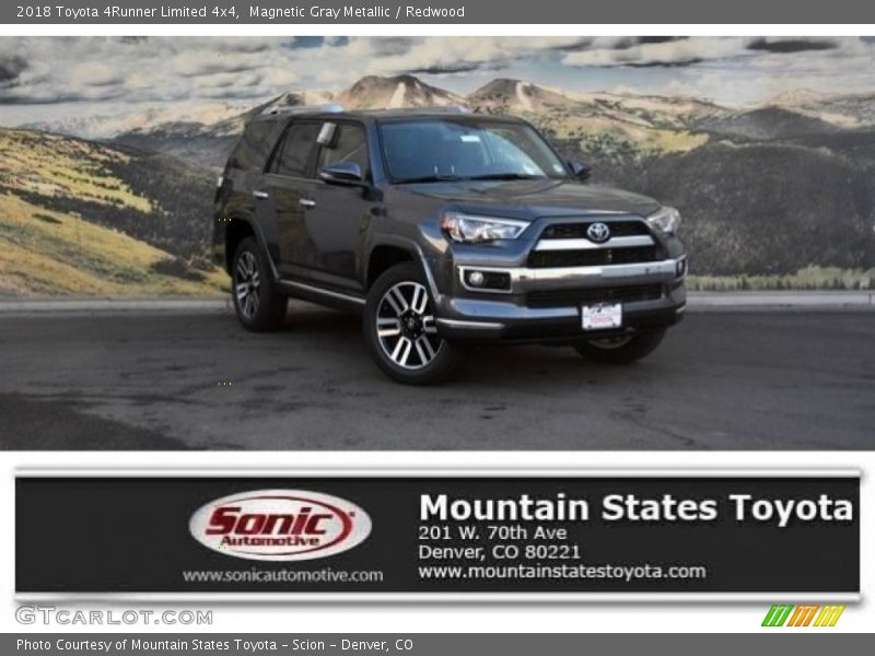 Magnetic Gray Metallic / Redwood 2018 Toyota 4Runner Limited 4x4