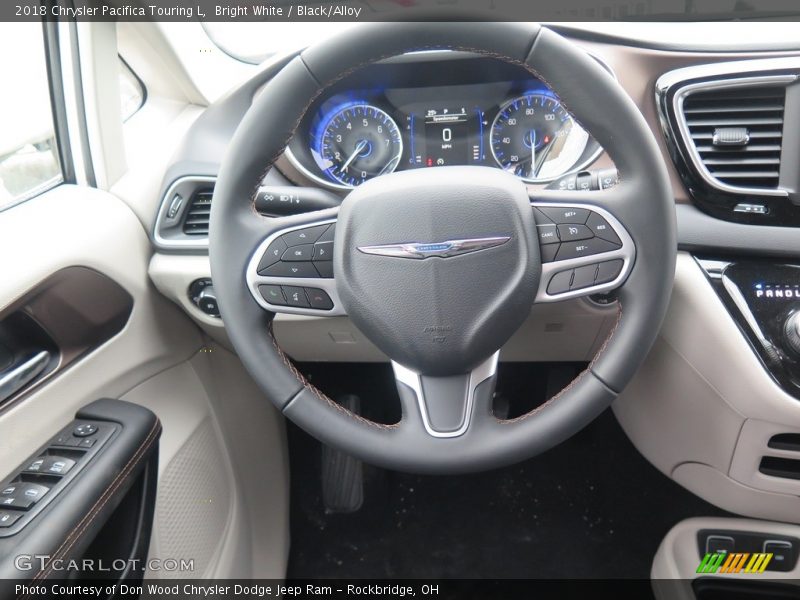 Bright White / Black/Alloy 2018 Chrysler Pacifica Touring L