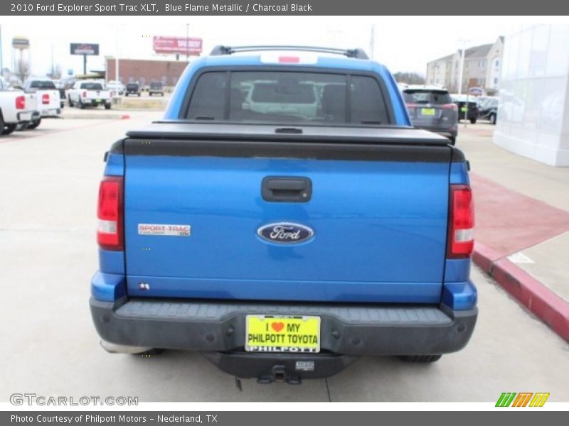 Blue Flame Metallic / Charcoal Black 2010 Ford Explorer Sport Trac XLT