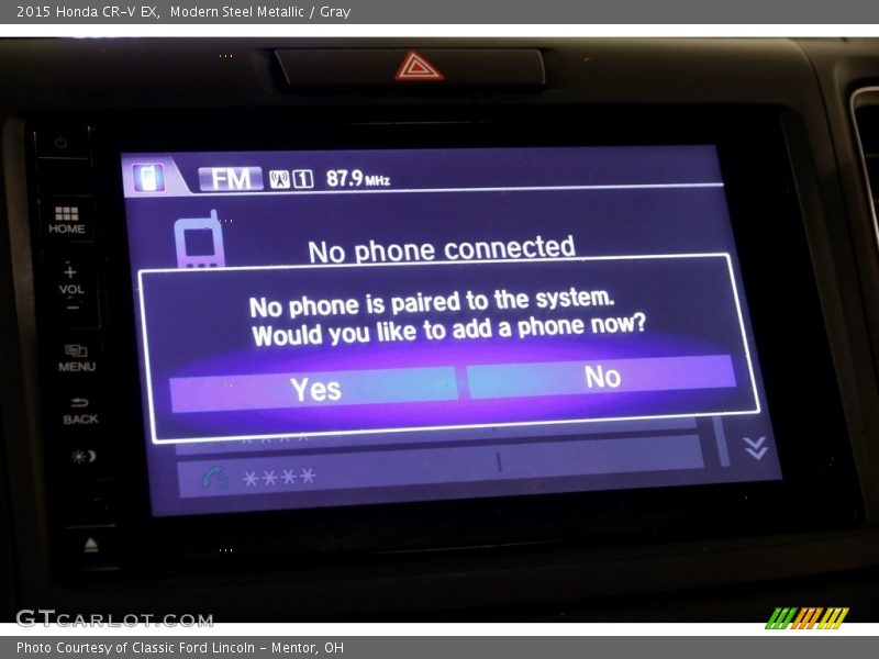 Modern Steel Metallic / Gray 2015 Honda CR-V EX