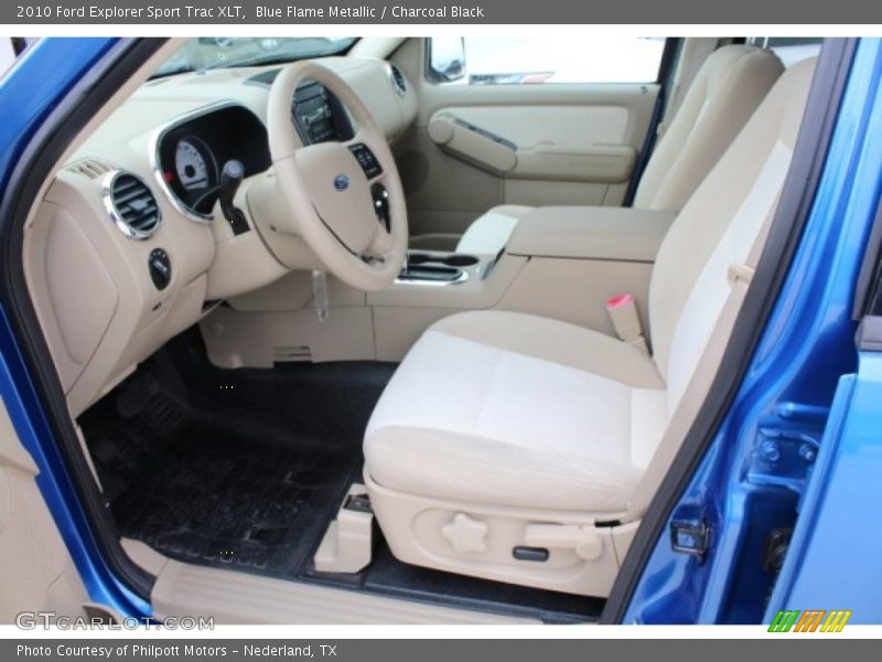 Blue Flame Metallic / Charcoal Black 2010 Ford Explorer Sport Trac XLT