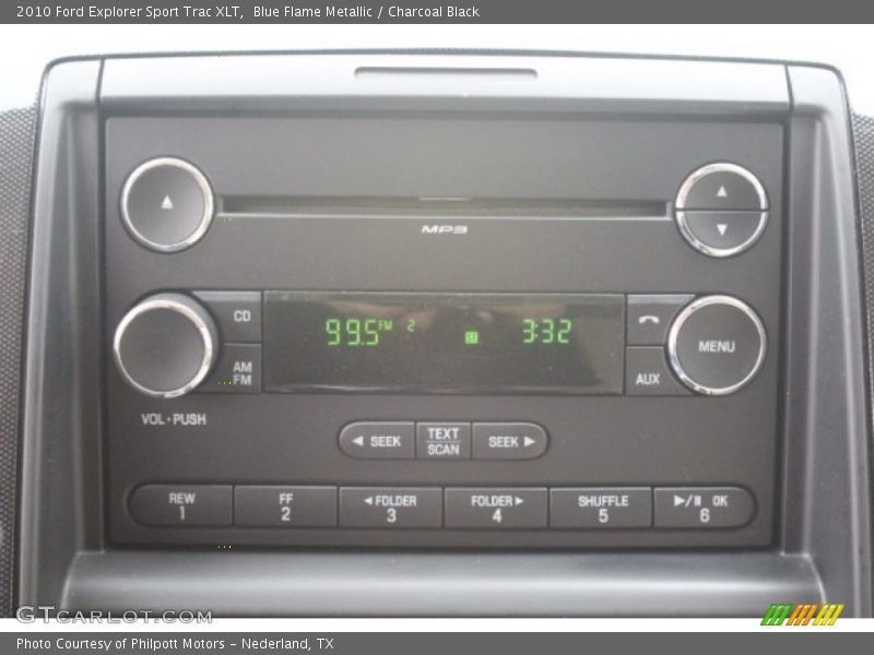 Blue Flame Metallic / Charcoal Black 2010 Ford Explorer Sport Trac XLT