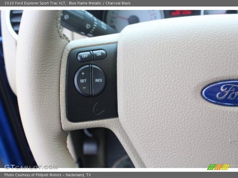 Blue Flame Metallic / Charcoal Black 2010 Ford Explorer Sport Trac XLT