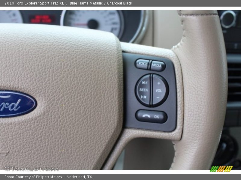 Blue Flame Metallic / Charcoal Black 2010 Ford Explorer Sport Trac XLT