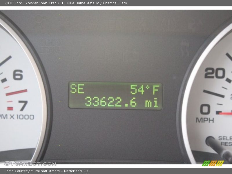 Blue Flame Metallic / Charcoal Black 2010 Ford Explorer Sport Trac XLT