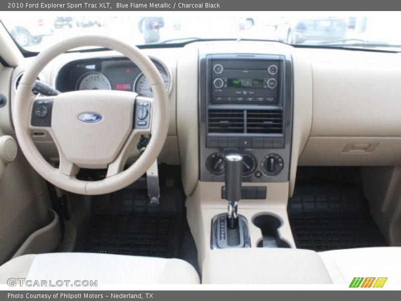 Blue Flame Metallic / Charcoal Black 2010 Ford Explorer Sport Trac XLT