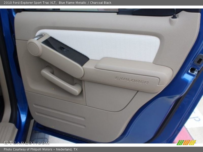 Blue Flame Metallic / Charcoal Black 2010 Ford Explorer Sport Trac XLT