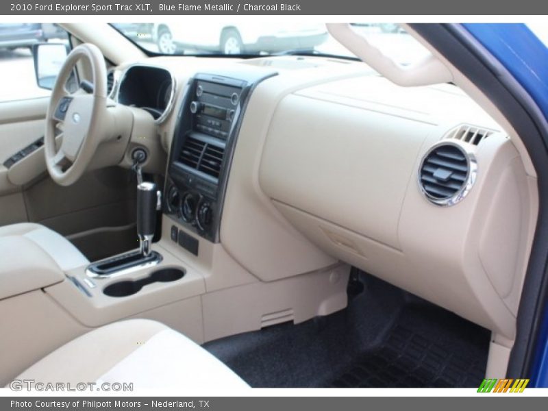 Blue Flame Metallic / Charcoal Black 2010 Ford Explorer Sport Trac XLT