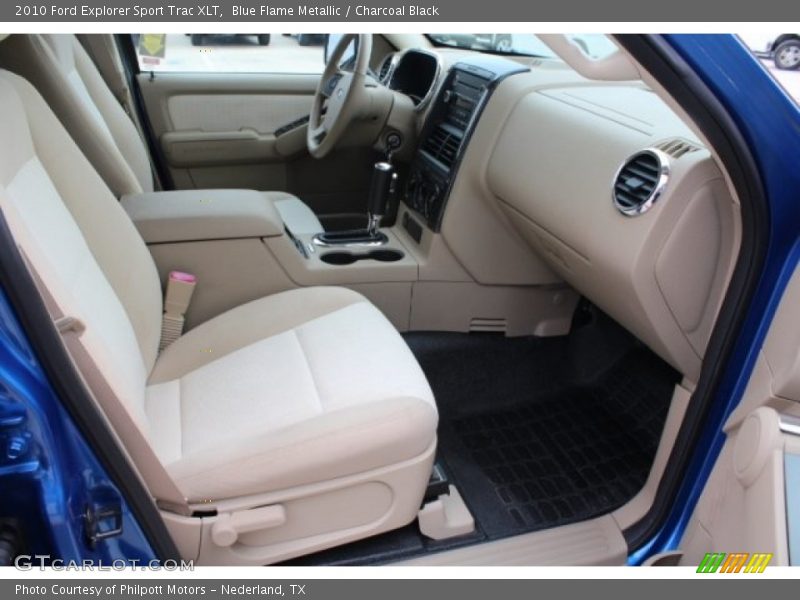 Blue Flame Metallic / Charcoal Black 2010 Ford Explorer Sport Trac XLT