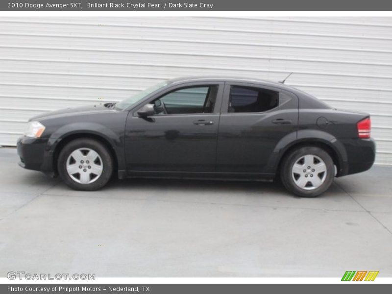 Brilliant Black Crystal Pearl / Dark Slate Gray 2010 Dodge Avenger SXT