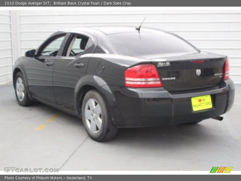 Brilliant Black Crystal Pearl / Dark Slate Gray 2010 Dodge Avenger SXT