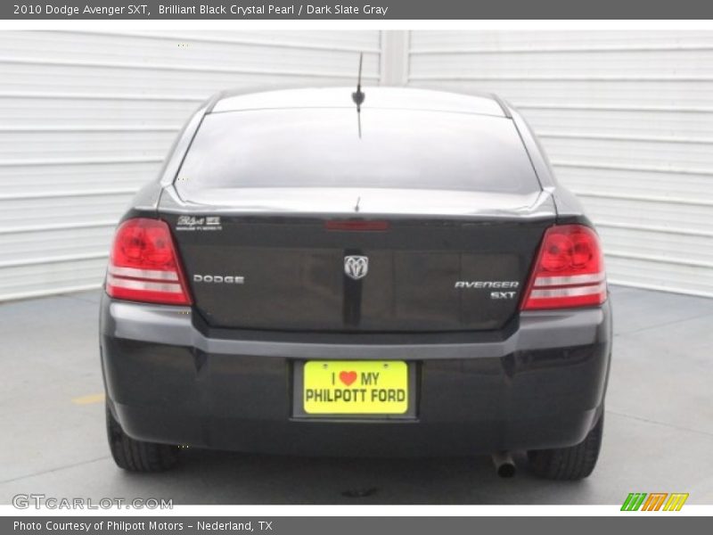 Brilliant Black Crystal Pearl / Dark Slate Gray 2010 Dodge Avenger SXT