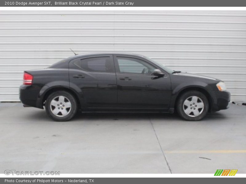 Brilliant Black Crystal Pearl / Dark Slate Gray 2010 Dodge Avenger SXT