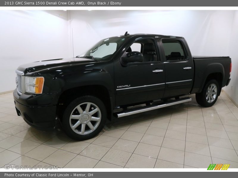 Onyx Black / Ebony 2013 GMC Sierra 1500 Denali Crew Cab AWD