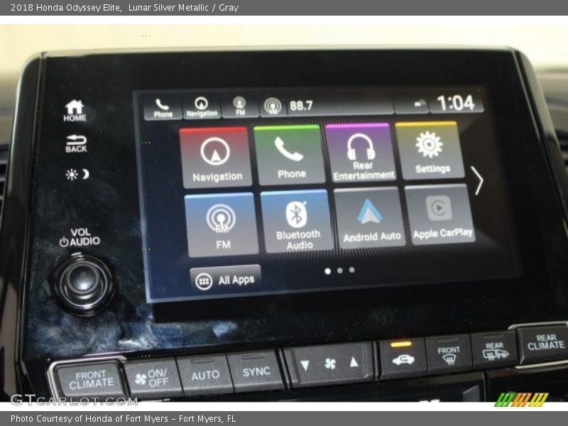 Lunar Silver Metallic / Gray 2018 Honda Odyssey Elite