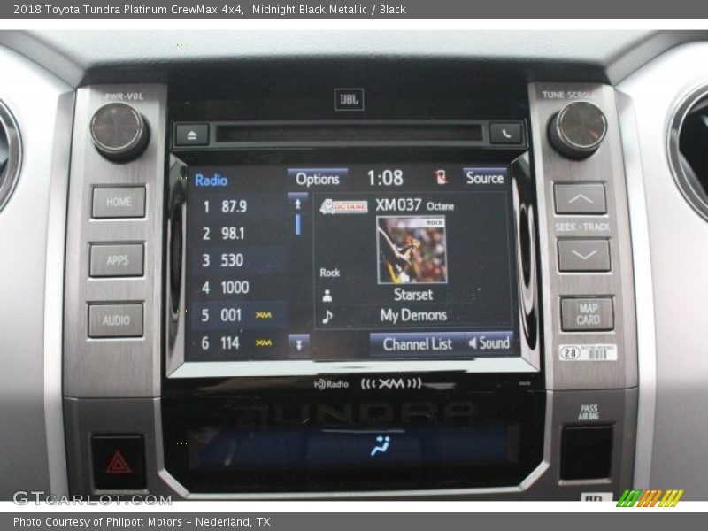 Midnight Black Metallic / Black 2018 Toyota Tundra Platinum CrewMax 4x4